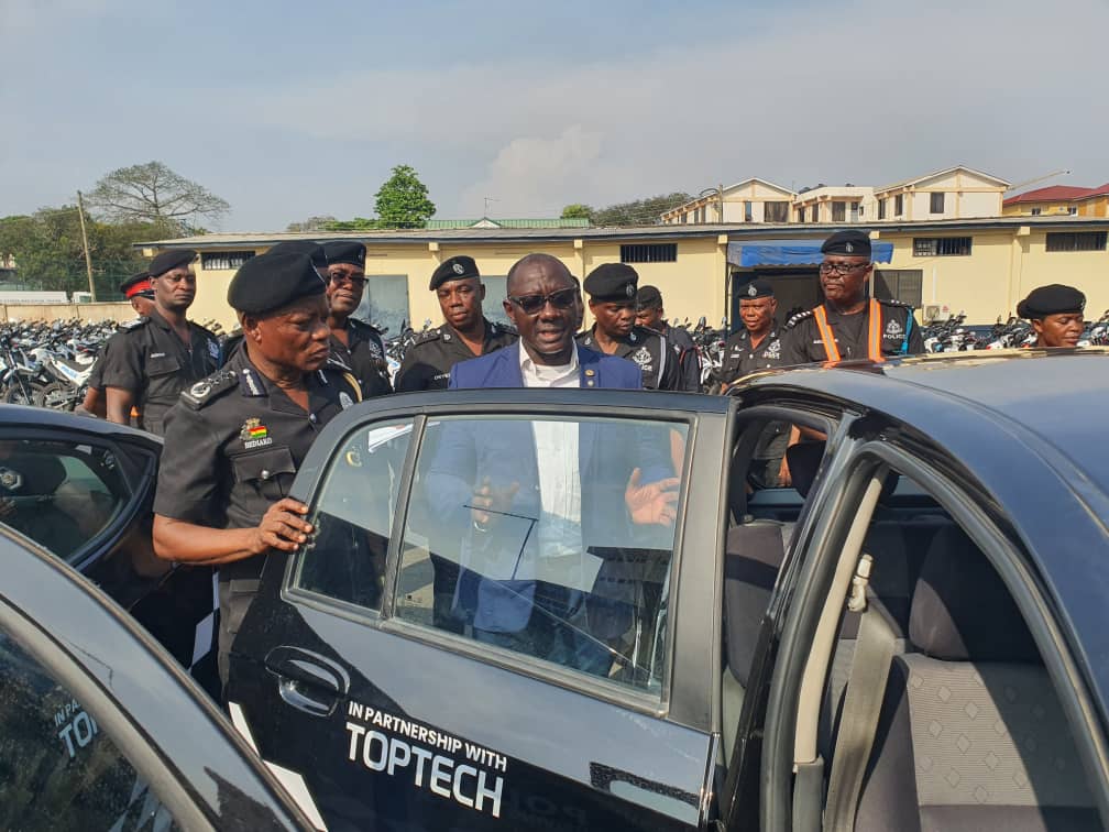 Toptech Trains and Donates Two Dual Pedalled Vehicle To Ghana Police